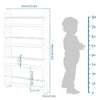 Wall Mounted Children Bookcase Kids Display Bookshelf Storage Unit Shelving Rack