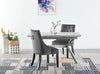 Velvet Dining Chair with Door Knocker Ring Windsor Dressing Room Chair 1/2/4/6