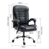 Executive Office Chair Swivel Recliner Padded Armrest Swivel Gas Lift Desk Chair