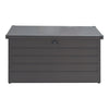 Grey Steel Garden Deck Cushion Shed Chest Tool Cabinet 350L Storage Box Lockable