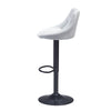 Set of 2 Barstool Kitchen Breakfast Swivel Pub Counter Gas Lift PU Leather Chair