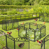 3.6ft/ 5X Garden Fence Animal Barrier Board Flower Bed Protector Metal Wire Mesh