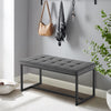 Velvet Padded Ottoman Stool Bed Bench Dining Bench Multicolor Livingroom Bedroom