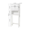 Over The Toilet Storage Cabinet Freestanding 4-Tiers Bathroom Organizer Shelves