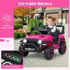 Kids Battery Powered Car Toy 12V Electric Ride on Car Truck-Pink
