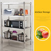 4/5 Tiers Stainless Steel Storage Rack/Shelving Kitchen/Office/Garage Shelf Unit