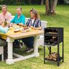 12�� Outdoor Pizza Oven Freestanding Wood-Fired Pizza Stove-Black