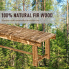 1.1M Outdoor Garden Bench Patio Loveseat Fir Solid Wood 2 Person