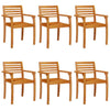 Garden Chairs 6 pcs 59x55x85 Solid Wood Acacia P7C3