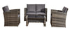 Rattan Garden Furniture 4Seater Sofa Set Outdoor Indoor Backyard Balcony 2-chair