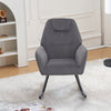 Rocking Chair Recliner Armchair Velvet Upholstered Single Sofa Solid w/Wood Legs