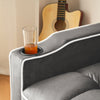 Single Convertible Sofa Bed, 3-in-1 Pull Out Sleeper Armchair with Cup Holders