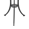 3pcs Garden Cast Aluminium Bistro Set Outdoor Coffee Table with Chairs &Cushions