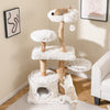 Multi-level Pet Furniture Kitty Playground w/Scratching Posts-White