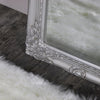 tall ornate silver wall/leaner mirror slim wall mounted mirror hallway beveled