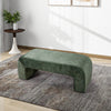 Upholstered Chenille Bench Bed End Hallway Window Seat Padded Pouffe Foot Stool