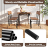 Dining Table Set Rectangular 4 Chairs Industrial Kitchen Furniture Storage Units