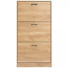 3 Drawer Shoe Cabinet Storage Cupboard Unit Shoe Rack Wooden Stand Organiser