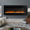 50" Electric Fire Fireplace Wall Mounted Timer Log Flame Remote Control Heater