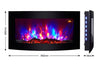 2025 TRUFLAME™ LED COLOUR FLAME EFFECT LOG CURVED WALL MOUNTED ELECTRIC FIRE