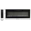 LED Fireplace Media Wall Fire Wall Mounted / Standing Electric Heater 40-100in