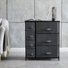 Fabric Cabinets Storage Unit Metal Frame Chest of Drawer Organiser Bedside Table