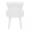 Plush Fluffy Dressing Table Stool Vanity Makeup Chair Scroll Back Padded Seat