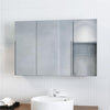 Wall Mounted Bathroom Mirror Cabinet Triple Door Shelf Storage Cupboard 900x600