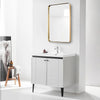 Large Retangle Wall Mounted Bathroom Toilet Mirrors Gold Metal Frame HD Glass UK