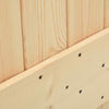 Sliding Door with Hardware Set 80x210 Solid Wood Pine R0Y9