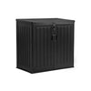 Garden Gear 775L Storage Plastic Shed Black Outdoor Lockable Door Gas Piston Lid