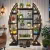 XXL Large Industrial Plant Stand Thicken Metal Tube Flower Rack Staggered Shelf