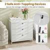 3-tier Wooden Nightstand Multipurpose 3-tier Side Cabinet