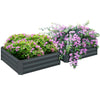 Galvanise Planter Plant Box Garden Flower Herb Vegetable Raised Bed Frame Trough