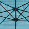 Garden Parasol with Steel Blue 288x288x225 H0H8