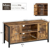 TV Stand Cabinet Storage TV Table TV Console Unit with Shelves for Living Room