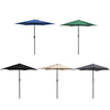 Garden Patio Parasol Sun Shade UV Protection Umbrella Steel Tilting Crank Handle