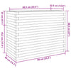 Garden Planter Wax Brown 90x40x68.5 Solid Wood Pine B3C8