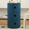 Round Storage Unit Cabinet Cupboard Side Table 2/3/4/5 Drawers Bathroom Bedroom