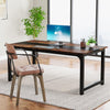Tribesigns 63x31.5" Modern Computer Desk for Home Office, Rustic/Black.
