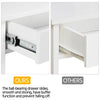 Console Table for Hallway Slim Sofa Table with Drawer & Storage Shelves White