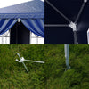 Gazebo Marquee 3x3m Heavy Duty Garden Party Canopy Waterproof Tent with 4 Sides