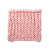 Pink Chunky Handmade Knitted Throw Large Soft Warm Sofa Bed Blanket Quilt Mat UK
