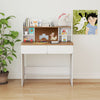 Student Writing Table Kids Study Desk with Charging Station-White