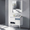 LED Bathroom Mirror Cabinet with Lights Touch Switch 3 Colors LED with Storage
