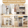 Modern Style Display Shelf 2-Cube Bookcase Set-White