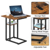 C Shaped Side Table Foldable Coffee Table Bedside Table 39 x 26 x 64 cm