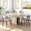 2 Pcs Dining Chairs Set Upholstered Mid-Back Chairs Armless Side Chairs