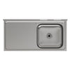 Stainless Steel Metal Camping Sink with Drainage Unit Outdoor Kitchen Wash Basin
