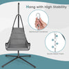 Hanging Chair with Stand Indoor Outdoor Hammock Swing Chair w/Large Padded Seat